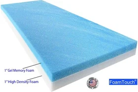 FoamTouch Variety of Gel Memory Foam + High Density Foam Mattress/Bunk