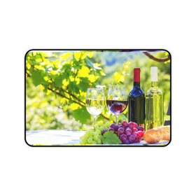Wine County Grapes Vineyard Sunny High Def Gaming Office Mouse Pad Desk Mat