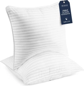 Beckham Hotel Collection Bed Pillows King Size Set of 2 - Down Alternative Be...