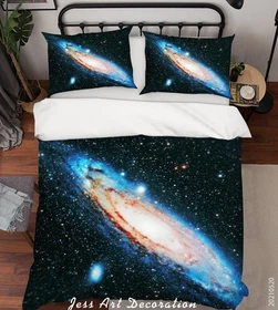 3D Space Galaxy Starry Sky Quilt Cover Set Bedding Sets Pillowcases