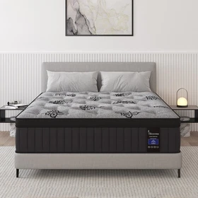 12" Twin Full Queen King Size Hybrid Mattress Innerspring and Gel Memory Foam