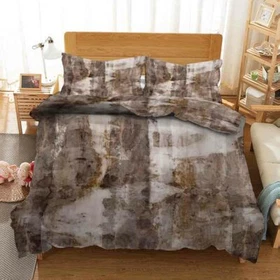 Gray Mist Edge 3D Printing Duvet Quilt Doona Covers Pillow Case Bedding Sets
