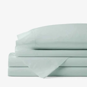 The Company Store Classic Cool Cotton Percale Bed Sheet Set Solid 100% Cotton