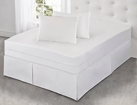 All-in-One Mattress Protector with Bed Bug Blocker: Triple Seal Zipper System
