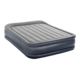 Intex Dura Beam Deluxe Pillow Raised Air Mattress Bed with Built In Pump