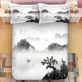 Fairy Mist Enveloped The Air 3D Quilt Duvet Doona Cover Set Pillow case Print