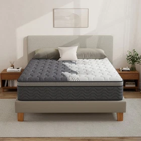 12 Inch Full Queen King Size Mattress Medium Firm Soft Memory Foam Hybrid Spring