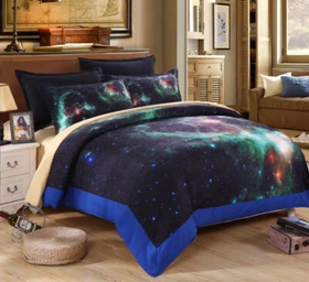 3D Cosmic Starry Sky Dream Pattern Quilt Cover Set Bedding Sets Pillowcases 64