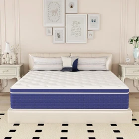 12 /14 Inch Gel Memory Foam Hybrid Mattress Innerspring In A Box Medium Firm