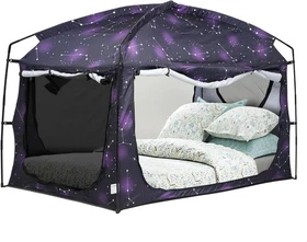 Portable Privacy Bed Tent Canopy with 90% Blackout for Kids & Adults Indoor