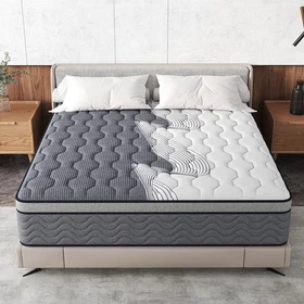 12" Full Queen King Hybrid Mattress Medium Firm Soft Memory Foam Spring in a Box