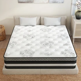 12" 14" Twin Full Queen King Mattress Gel Memory Foam Pocket Coil Bed In a Box