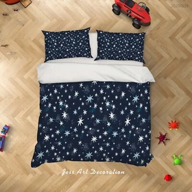 3D Starry Sky Quilt Cover Set Duvet Cover Bedding Pillowcases