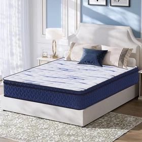10/12 Inch Gel Memory Foam and Innerspring Hybrid Mattress Medium Firm in a Box