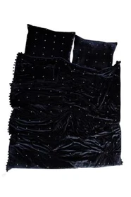Black Velvet Quilt,Starry Hand Stitched Handmade Quilts.