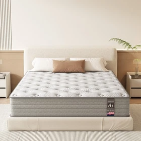 KOW 10" 12" 14" Twin Full Queen King Mattress in a Box Hybrid Spring Memory Foam