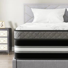 12/14 Inch Mattress in a Box Twin Full Queen King Gel Memory Foam Hybrid Spring
