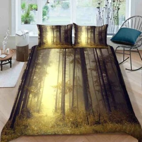 Brush Orange Mist 3D Printing Duvet Quilt Doona Covers Pillow Case Bedding Sets