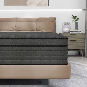 12"/14" Twin Full Queen King Size Mattress Hybrid Innerspring Memory Foam Black