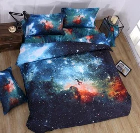 3D Bright Starry Sky Night KEP192 Bed Pillowcases Quilt Duvet Cover Kay