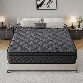 12" 14" Gel Memory Foam Pocket Spring Mattress In A Box Twin Full Queen King