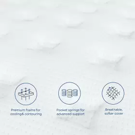 705353348808 TWIN Mattress Hybrid Box Firm Feel #3