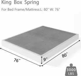 SBS9 AARDHEN High King Box Spring Frame Mattress #3