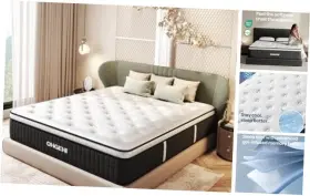 MTH7V103 ABORDER PRODUCTS Cooling Queen Mattress Hybrid Gel