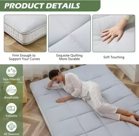 ABORON-DGRX1 ABORON Twin Floor Mattress Topper #3