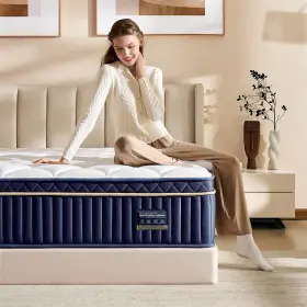AGHNEW-14K AGHODT King Mattress Hybrid Box Firm Memory Fo