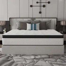 UHM022LMQ AICEHOME Queen Hybrid Mattress Firm Memory Foam Box