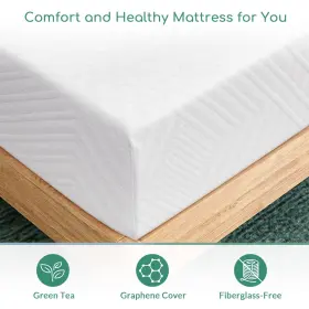 059648487549 AIRDOWN Queen Mattress Tea Memory Foam Sleep #2