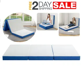 BL-TTF-4IN-S AIRDOWN Colchon Triplegable Para Dormir El Suelo