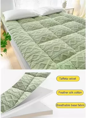692763539592 ALEPXS Floor Mattress Sleeping Cashmere Fabric #2