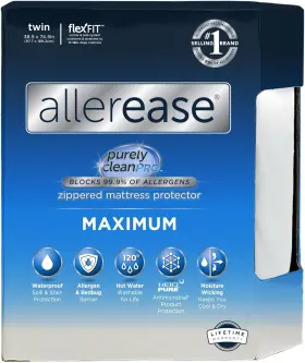 3210AMZ ALLER-EASE Waterproof Mattress Protector Maximum Twin