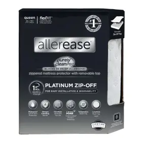 60814AMZSC2 ALLER-EASE Platinum Top Waterproof Mattress Queen