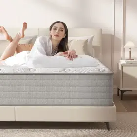 313092046017 ANGDUO Firm Hybrid Mattresses Cooling Gel Memory