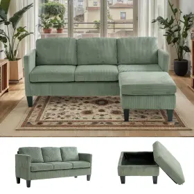 Dupe-cheap ANWICKJEFF Velvet Modular Sectional