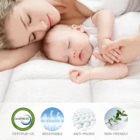 683125196393 APRLEAF Twin Mattress Kids Firm Memory Foam #2