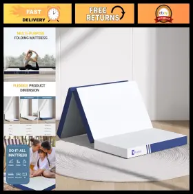 34227 AVENCO Twin Mattress Memory Foam Trifold Camping Travel