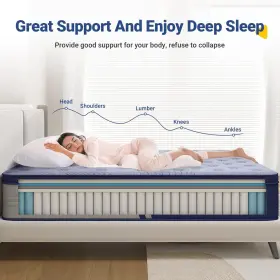 797434978691 AVENCO Queen Mattress Hybrid Box Pressure Reli #2