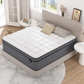 313052473488 AYEAWO Firm King Mattress Hybrid Gel Memory Foam