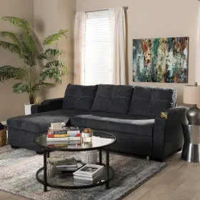 143-8760-OJC BAXTON STUDIO Lianna Contemporary Fabric Sectio