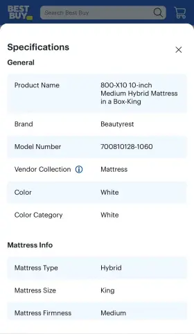 BR-800 BEAUTYREST Hybrid Mattress Box King #3
