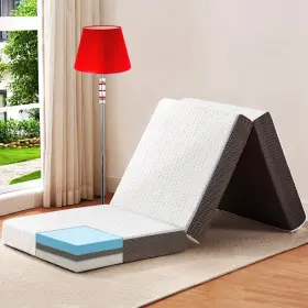 X003VOV0ZH BEDLUXURY Single Bed Mattress Folding Memory Foam