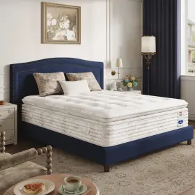 AMG005204 BEDSPICK Queen Mattress Tufted Pillow Top Gel