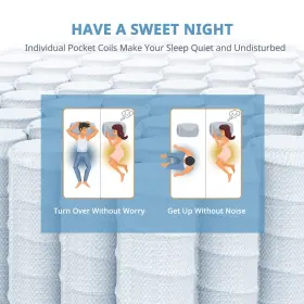 810108131557 BEDSTORY Queen Mattress Gel Memory Foam Hybrid #3
