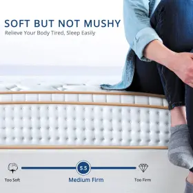 850038712495 BEDSTORY King Mattress Box Hybrid Gel Memory Spr #2
