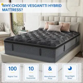 KS-FMATTRESS01 BEHOST Colchones Queen Espuma Pulgadas Memory