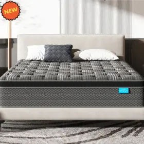 711181074826 QUEEN Colchon Gel Memory Foam Hibrido Cama Bed
